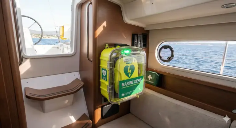 Corso con defibrillatore chi va per mare