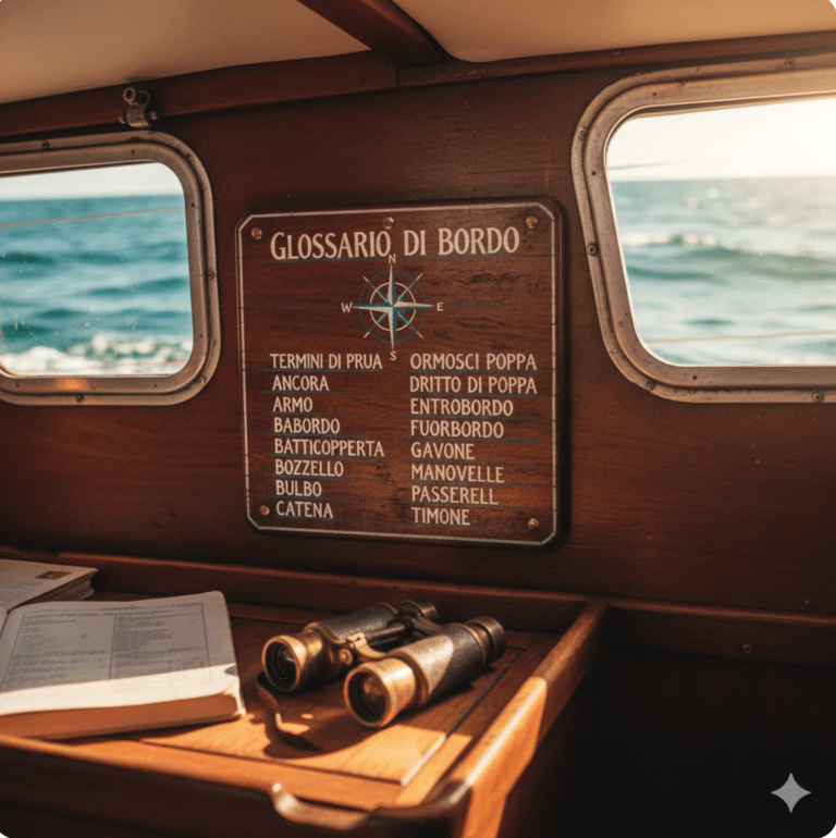 Le parole base da usare in barca